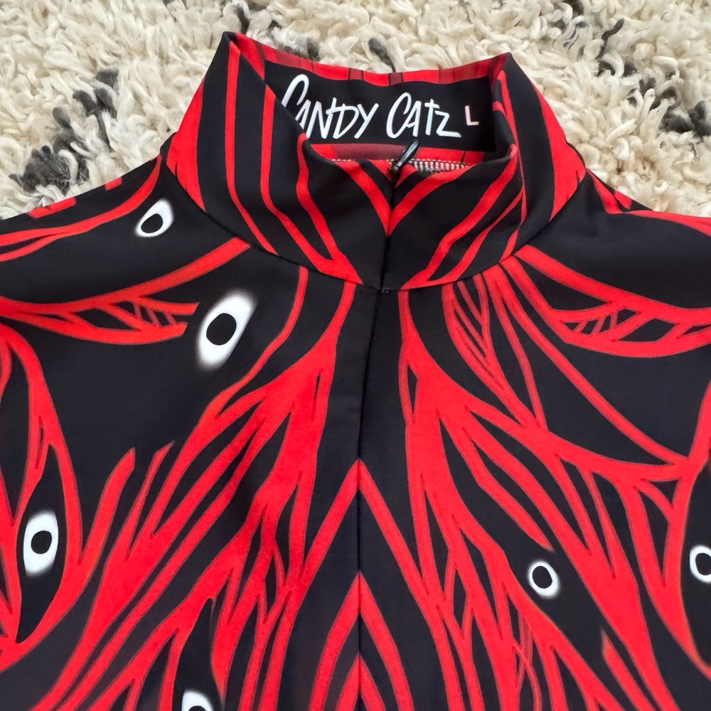 Candy Catz I C U Chaps Leotard size L - Picture 4 of 7